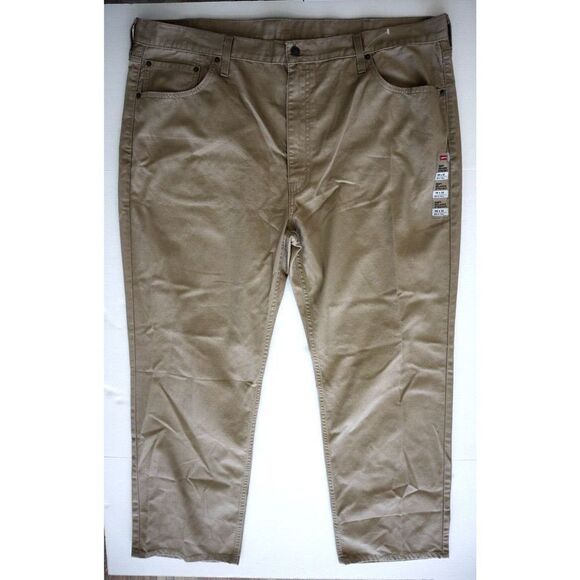Levi's 559 Men's Big & Tall Sz 46x32 Beige Denim Relaxed Straight Fit Jeans - Picture 1 of 6